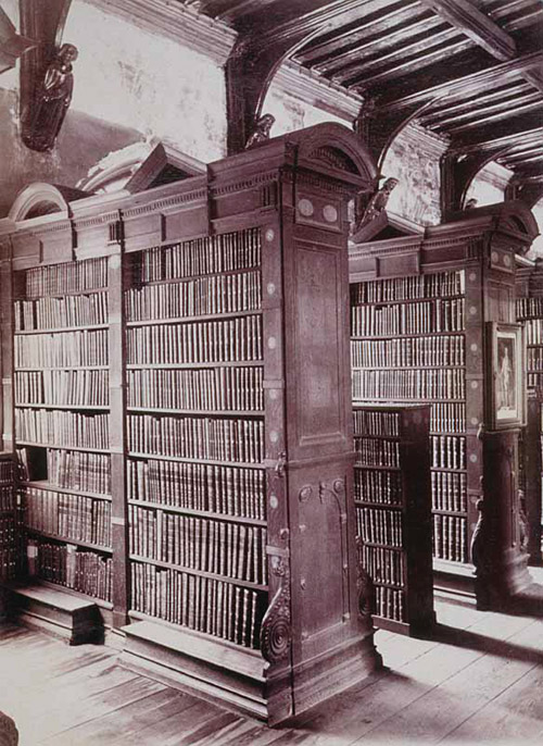 Bookcases in South Room of University Library, Cambridge